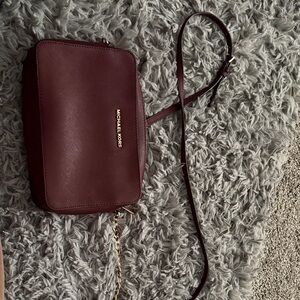 Michael Kors Burgundy Crossbody Bag